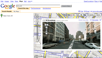 screenshot google maps street view