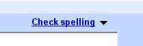 check spelling bei gmail
