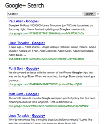 Google+ Search Google+ Search