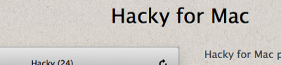 hacky for mac