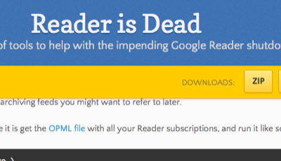 reader is dead