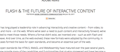 Flash and the future of interactive content