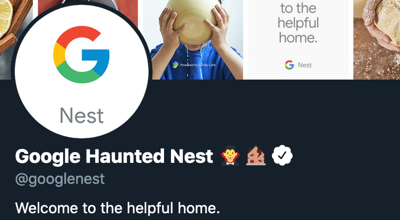 google haunted nest