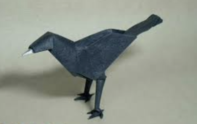origami blackbird