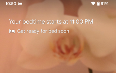 your bedtime starts at 11:00 pm