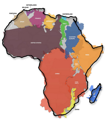 the true size of africa