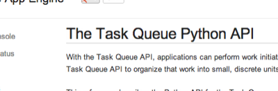 The Task Queue Python API