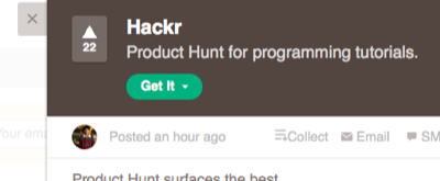 hackr. product hunt for programming tutorials