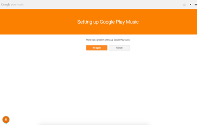 There was a problem setting up Google Play Music