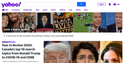 yahoo year in review 2020 canada