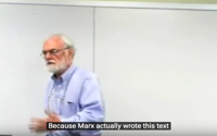 video: Reading Marx's Capital with David Harvey 