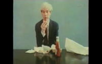 video: Rocketboom Andy Warhol Eats a Hamburger