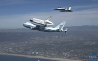 video: FA18 extended view of Space Shuttle Endeavour